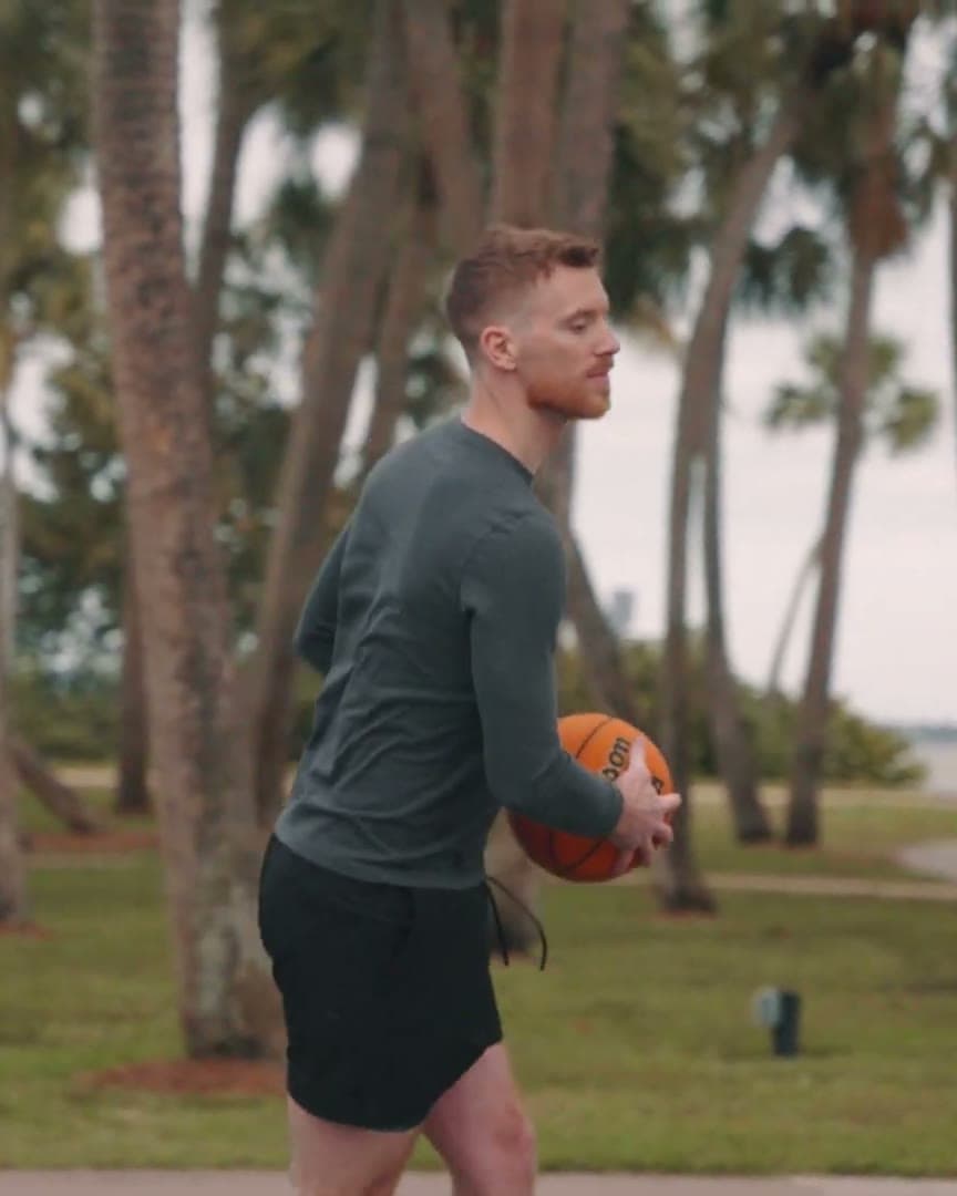 Connor Barth — founder of Athlete Made Easy — in his studio